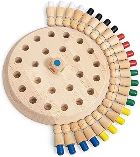 Wooden Color Memory Chess
